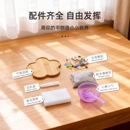 ✨Handmade Mosaic Mica Coaster Event Group Building Children Handmade Material Package Mosaic Coaster