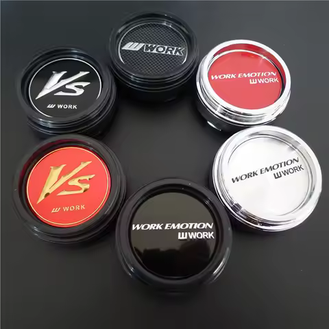 4pcs for W Work Emotion 60mm 56mm Wheel Center Cap Hubcaps Auto Rims Hub Cover Emblem Badge Car Styl