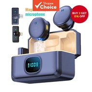 Mini Wireless Magnetic Suction Mic for Android Phone Type-C Noise Reduction Recording