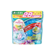 泡泡 - AWAWA 泡泡 3合1 英國梨&小蒼蘭香氛抗菌除蟎洗衣珠 60粒 (4571544740029)
