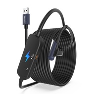 Link Cable 16FT with Charging, Compatible with Meta Quest 3/Oculus Quest 2 Accessories, VR Link Cabl