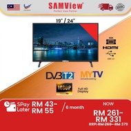SAMView Full HD Digital LED TV (19"/24")