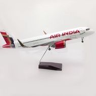 Air India New Livery Airbus A320 Neo High Quality 47cm Aircraft Display Model with LED Cockpit and
