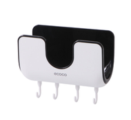 [HCM](kèm 4 móc ) Kệ đựng nắp Ecoco  chống nước có 4 móc cao cấp Giá Đựng Cốc Bàn Chai Kem Đánh Răng