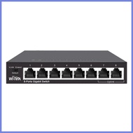 【Ready stock】 Witek WI-SG108 8-Port Gigabit Desktop Switch ( Metal case )