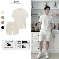 BTM Modern Ease Pique Trackshort Set - Soft Pique Fabric Regular Form - Code 8.666