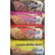 (READY STOCK)MYBIZCUIT DIGESTIVE BISCUIT WHOLEMEAL/RAISIN/MALTED/CHOCO 250G