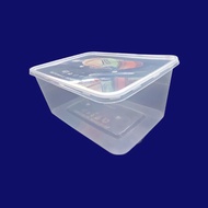 PP RECTANGULAR TUPPERWARE/ DISPOSABLE TUPPERWARE / BEKAS MAKANAN / FOOD STORAGE / TUPPERWARE