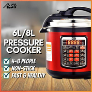 DSN Electric Pressure Cooker - Rice Cooker, Multifunctional Periuk Tekanan with 15/20 Button, 6L/8L Capacity