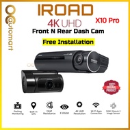 IROAD X10 Pro 128GB Front & Rear 4K UHD Dashcam Car Recorder Night Vision ADAS Sony STARVIS 2