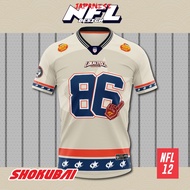 [NFL OVERSIZED BERSULAM] LOKALTEEZ NFL12 NFL Edition SHOKUBAI 280GSM JERSEY