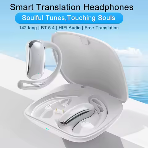 142 Languages Intelligent Translation Earphone Real Time Translate Headset Bluetooth Wireless Simult