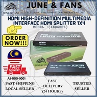 HDMI HIGH-DEFINTION MULTIMEDIA INTERFACE HDMI SPLITTER 1X4 MODEL: (4K@60HZ) (1001)