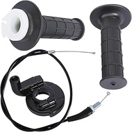 Throttle Cable Twist Handle Grip Handlebar Compatible with Yamaha Motorcross AT1-3 Big Wheel 50 80 B