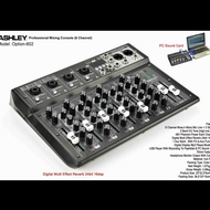 602 Original Ashley Option 6 Channel Bluetooth Mixer - PC Soundcard