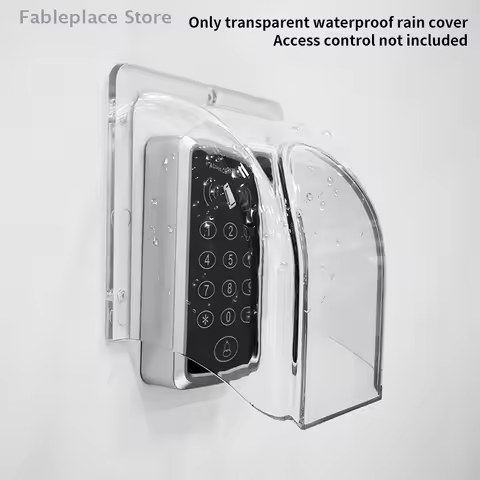 Door Bell Ring Chime Button Transparent Protective Cover For Home Doorbell Waterproof Cover For Wire