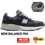 Sepatu Pria NB New Balance 993 Navy White Grey Sepatu Pria Sneaker Sport Olahraga Lari Santai Sepatu