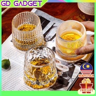 GD 360 Rotating Crystal Whiskey Glass / Wine Cup / Wine Glass Whiskey Cup / Cawan / 旋转水晶威士忌酒杯 / Scotch Lovers / Beer Cup