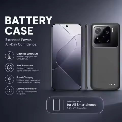Power Bank Case for Xiaomi Poco F5 Pro 13T Pro K60 Ultra K60 Extreme Edition with Built-in Battery a