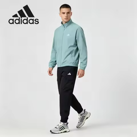 Adidas Classic Wind Tracksuit Breathable Water Resistant Zip Hood Jacket Slim Ankle Jogging Sport Pa