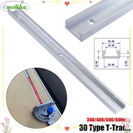 MOLIHA 1Pcs T-Track, Aluminium Alloy Slide Guide Rail T-Slot Track, 30 Type 300-600mm T Slider Fixtu