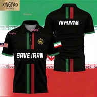 （xingyao)【Free Custom Name & Number】Iran JERSEY Soccer Bola Sepak Futsal Muslim Sportwear Save Iran 