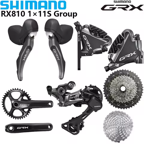 SHIMANO GRX RX810 1x11Speed Groupset ST-RX810 BR-RX810 RD-RX812 Rear Derailleur FC-RX810 Crankset CS