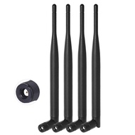 Dual Band WiFi 2.4GHz 5GHz 5.8GHz 6dBi MIMO RP-SMA Male Antenna (4-Pack) for WiFi Router Wireless Ne
