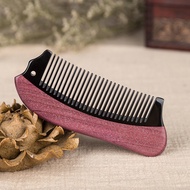 Violet Stitching Horn Comb Angle Wooden Comb Shunfa Pocket Comb Hairdressing Wooden Comb Bag Engraving Is Possible EWQB