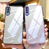 Casing Samsung Galaxy A50 A50S A30S A7 2018 A750 Fashion Glitter Powder Shockproof Silicone Phone Protective Case Cover