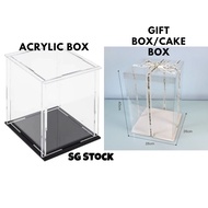 Acrylic box Display box for bearbrick gift box cake box clear dustproof protection for figure