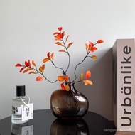 Artificial Flower Branch Red Maple Leaf Artificial Flower Leaf Leaf Fortune Leaf Indoor Home Living 