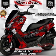 Stiker Decal Motor Nmax 155 2019 Full - Body Hayabusa Biru Merah New