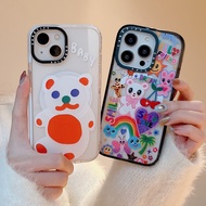 Magsafe Case for iPhone 14 13 12 11 Pro Max Wireless Charge Support Magnetic Clear Hard Acrylic Protective Cover-Lovely Bear