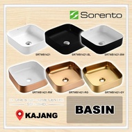 SORENTO Table Top Wash Basin SRTWB1421 / SRTWB1421-BL / SRTWB1421-BW / SRTWB1421-RW / SRTWB1421-RG /