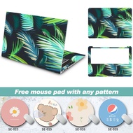 PVC laptop skin waterproof sticker with round mouse pad is suitable for ASUS/Acer/Lenovo/Dell/HP/dere/Sony/Microsoft/Toshiba/Fujitsu computer decoration