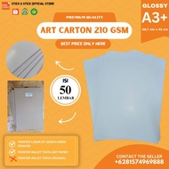 Art Carton 210 gsm A3+ isi 50 lbr / Kertas Karton Paper Glossy Premium Quality