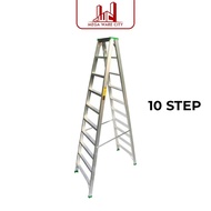 MWC 10 Step Double Sided Ladder Light Duty Aluminum Double Side Tangga Aluminium 10 Steps Tangga 10 