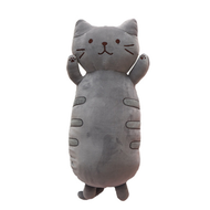 หมอนอิงผ้าฝ้าย PP ทรงสัตว์การ์ตูนน่ารักสำหรับห้องนั่งเล่น สไตล์ญี่ปุ่น Fuku Fuku Nyanko หมอนอิงสัตว์