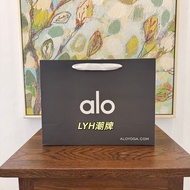 A alo Paper Bag ALO Counter Shopping Bag Clothing Packaging Bag Original Storage Bag Street Wear Gif