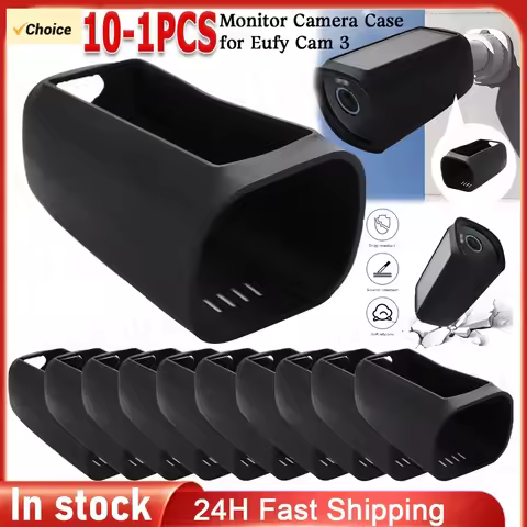 8-1PCS Silicone Protective Covers For Eufy Cam 3 Security Camera Case Shell AntiScratch Waterproof U