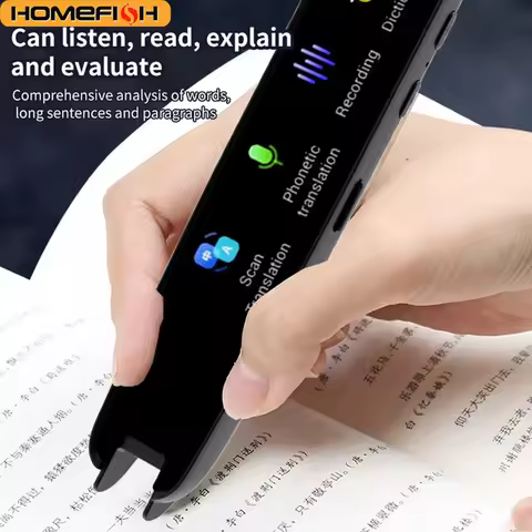 HOMEFISH Offline Translation Pen Dictionary English Intelligent Scanning Point Reading 123 Languages