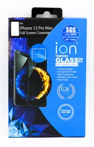 ion - iPhone 12 Pro Max 全覆蓋高效抗藍光鋼化玻璃保護貼