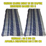 Urung Kasur Kapuk No 2 Rendeng Dames Uk.195X160 CM Sarung Kasur Untuk Isi Kapuk Kulit Kasur Kapuk Halus dan Tebal 100% Cotton Sarung Bantal Tidur Sarung Bantal Dan Guling Sarung Kasur Busa Sprei Resleting Promo Murah