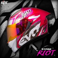 EVO GT-PRO RIOT FULL FACE DUAL VISOR WITH FREE CLEAR LENS