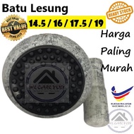 Nature Granite Stone Mortar and pestle with mat Penumbuk Lesung Batu Lesung Dan Anak Size 14.5cm, 16