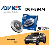 AISIN ADVICS Heavy Duty D6R-894/S Brake Disc Rotor Set Proton X70 CBU (REAR)