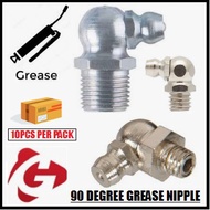 [Grease Fitting] Elbow 90 Degree Angle Grease Nipple Size 1/8",1/4",M6,M8,M10 (10PCS Per Pack) Brand