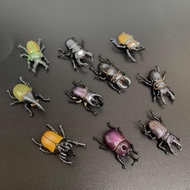 Japanese version YUJIN YUJIN mini trumpet beetle Unicorn DIY Nail Doll Solid Capsule Toy Ornament Mo