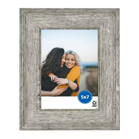 – 5x7 Picture Frame – Rustic Gray Tabletop Photo Frame